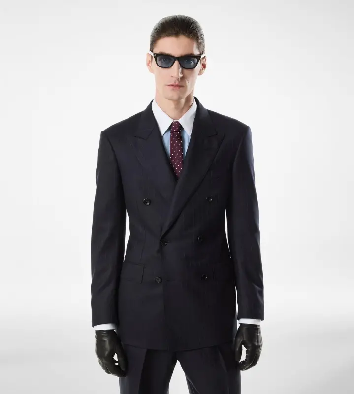 SUBTLE PINSTRIPE JACKET NAVY online